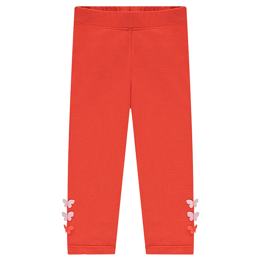 Legging mi-mollet en jersey avec papillons cousus 