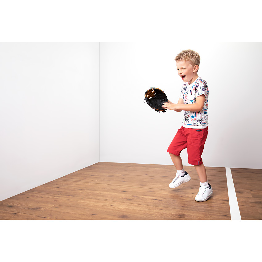 Tee-shirt manches courtes imprimé all-over avec poche 