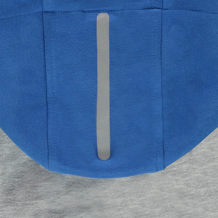 Gilet en molleton à capuche avec prints et poches zippées 