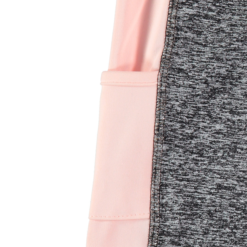 Legging de sport à bandes roses pour enfant fille 