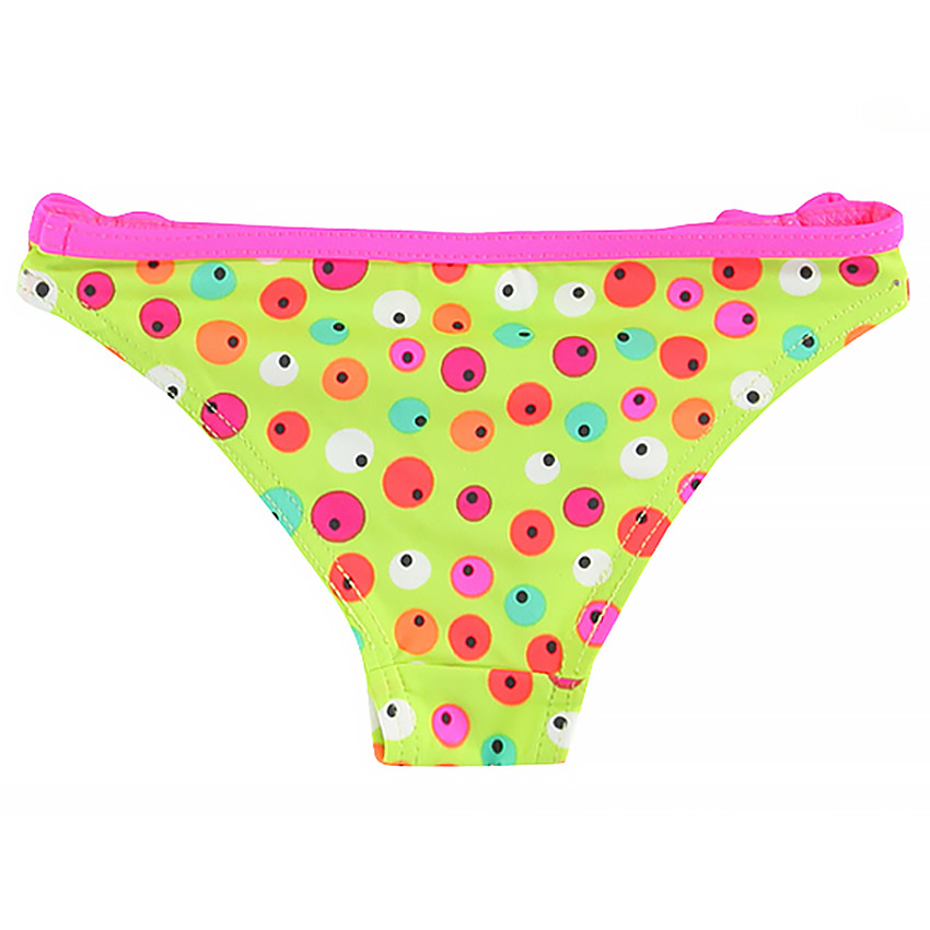 Maillot de bain 2 pièces imprimé pois fantaisie 