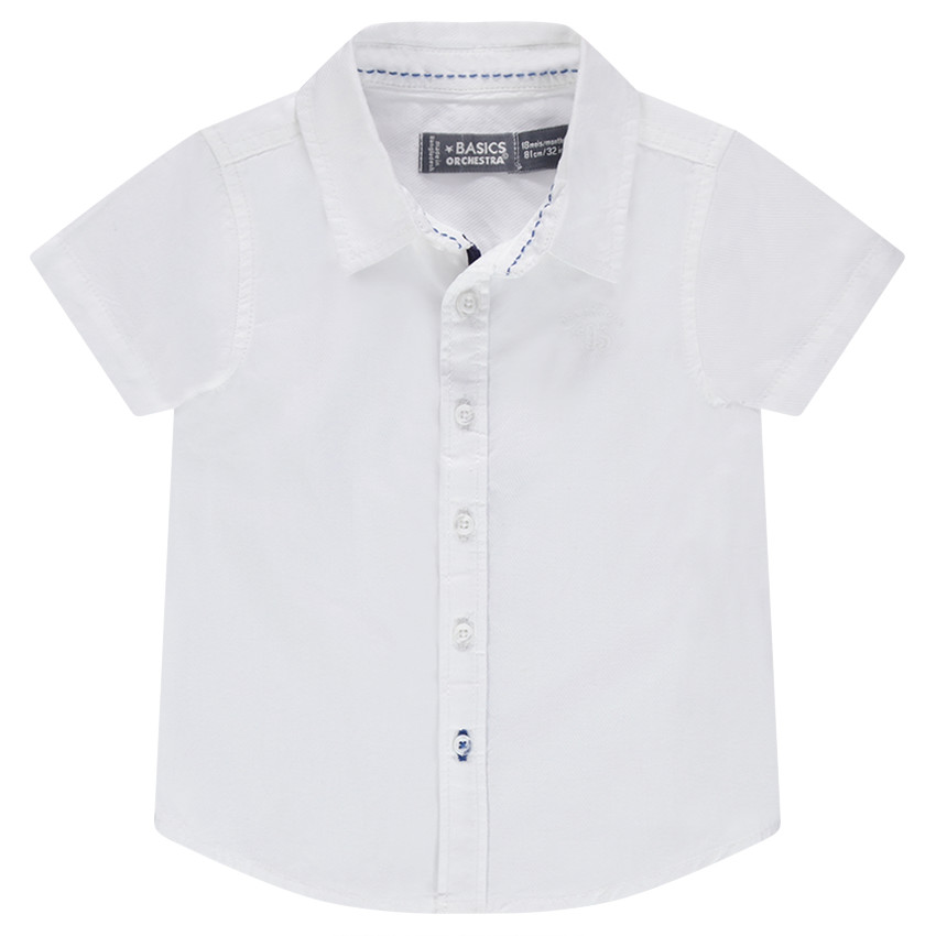Chemise manches courtes unie  