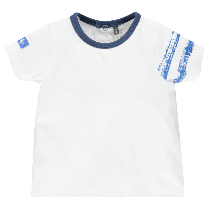 Tee-shirt manches courtes avec bandes sur la manche 