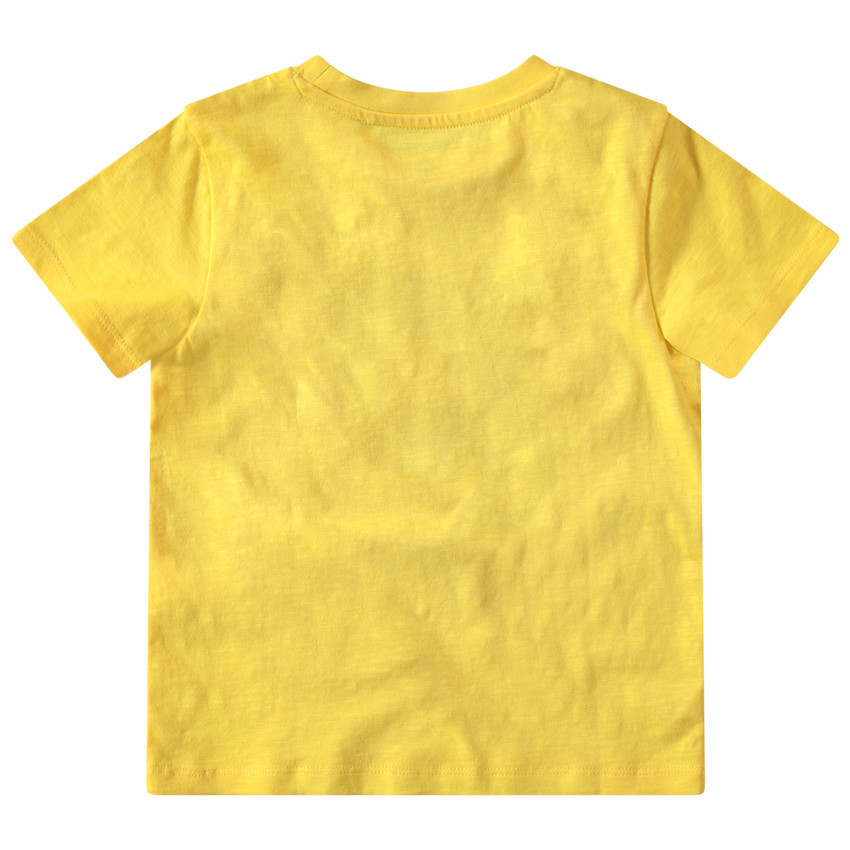 T-shirt manches courtes uni avec motif printé 