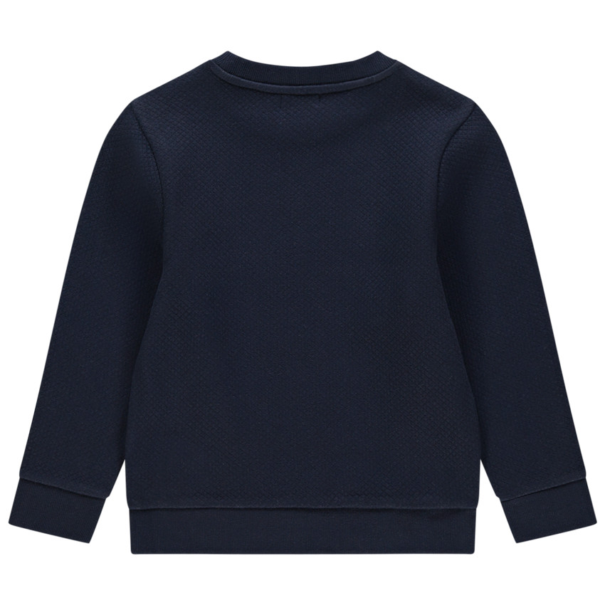 Sweat en molleton fantaisie à print sur le devant 