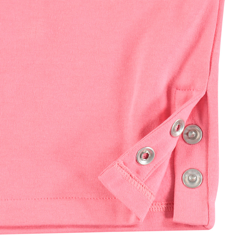 Sweat en molleton à volants et coeur en sequins magiques 