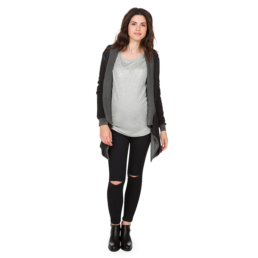 Gilet de grossesse à pans fantaisie 