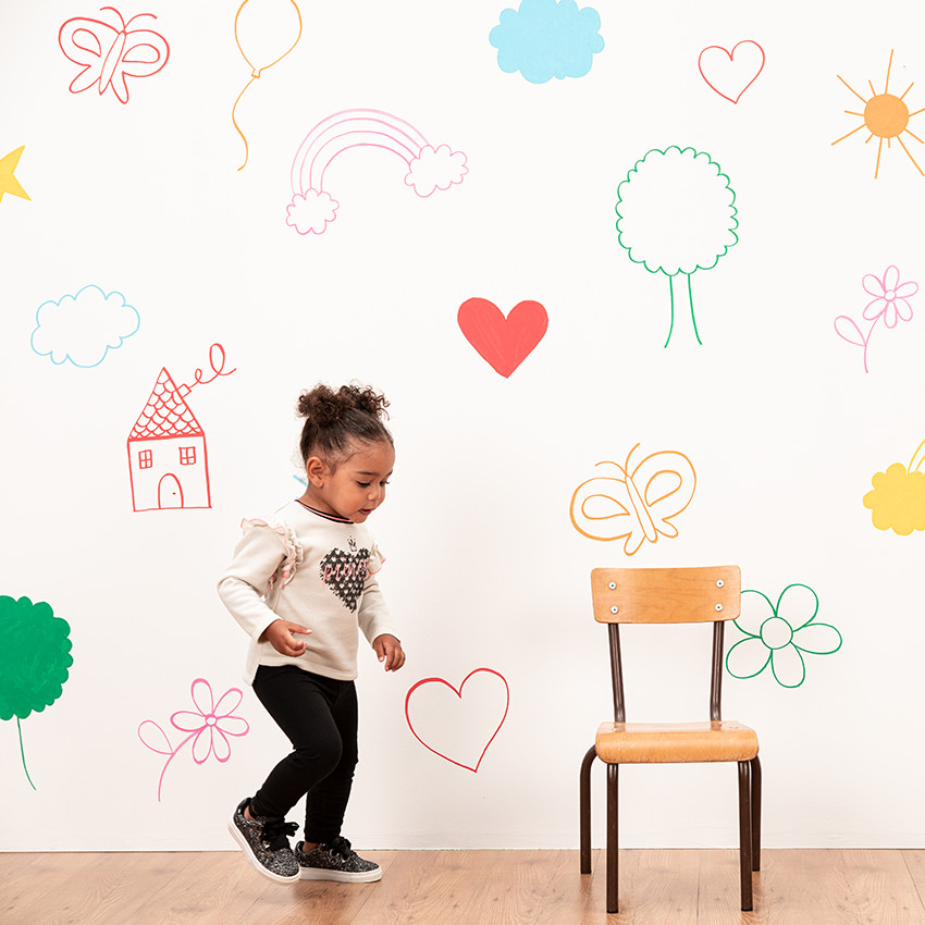 Lot de 2 leggings unis en coton bio 