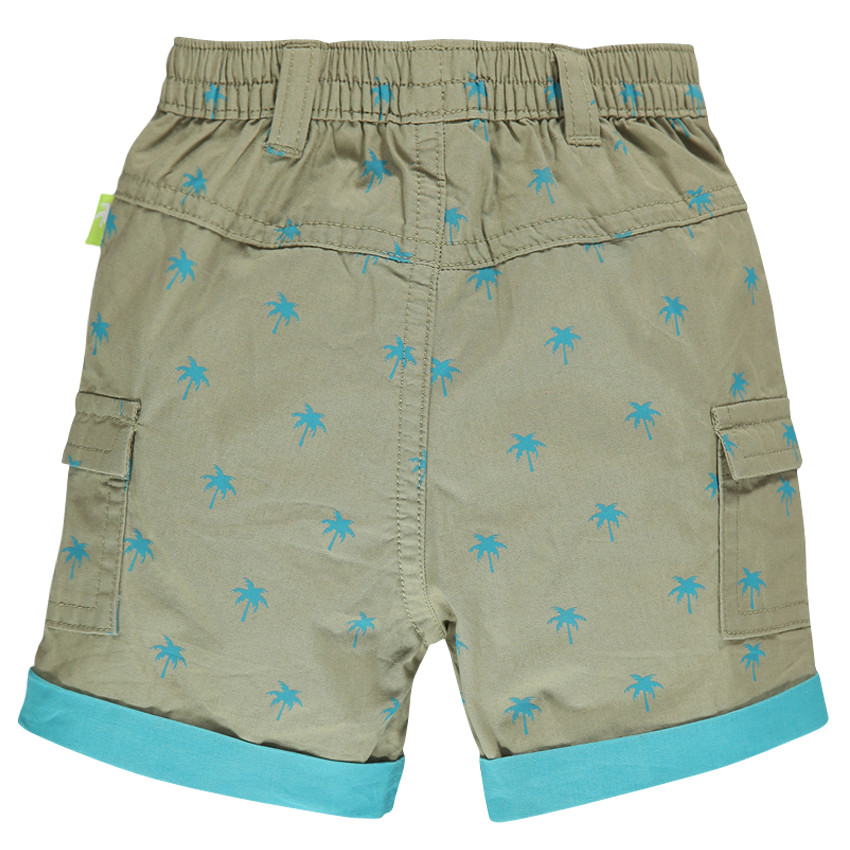 Bermuda avec palmiers impirmés all-over 
