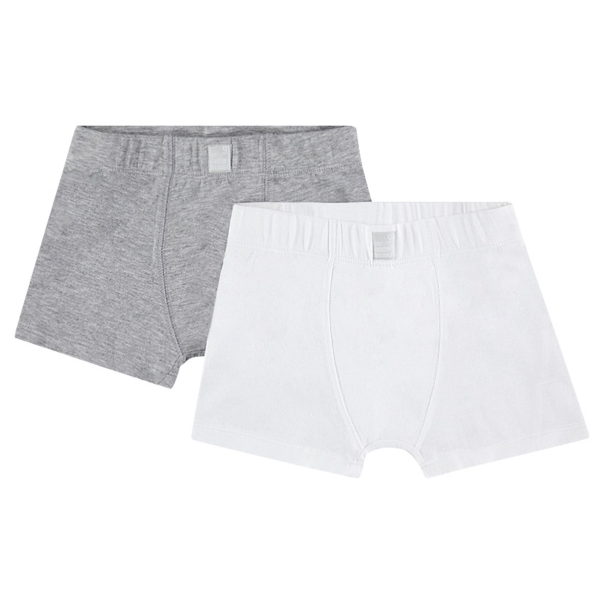 Lot de 2 boxers en coton unis 