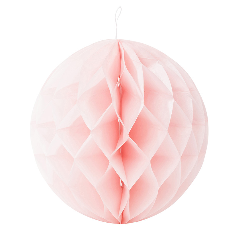 Set de 3 boules en papier effet alvéolé 