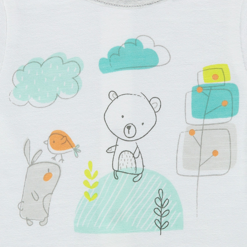 Ensemble tee-shirt manches longues printé et legging en jersey 