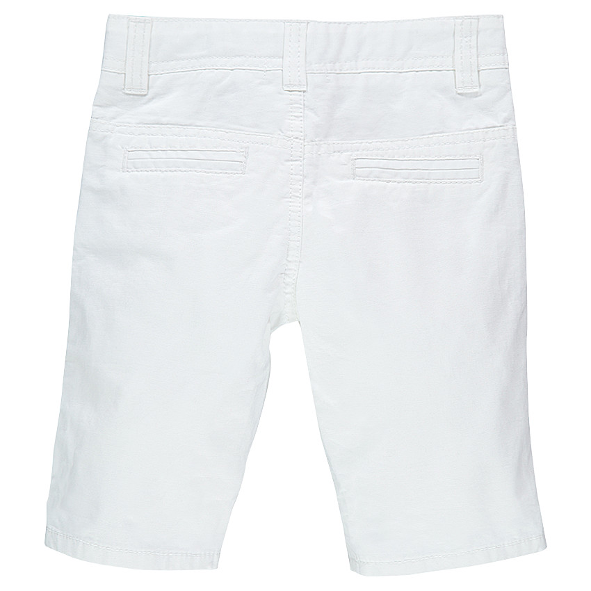 Bermuda uni en coton et lin 