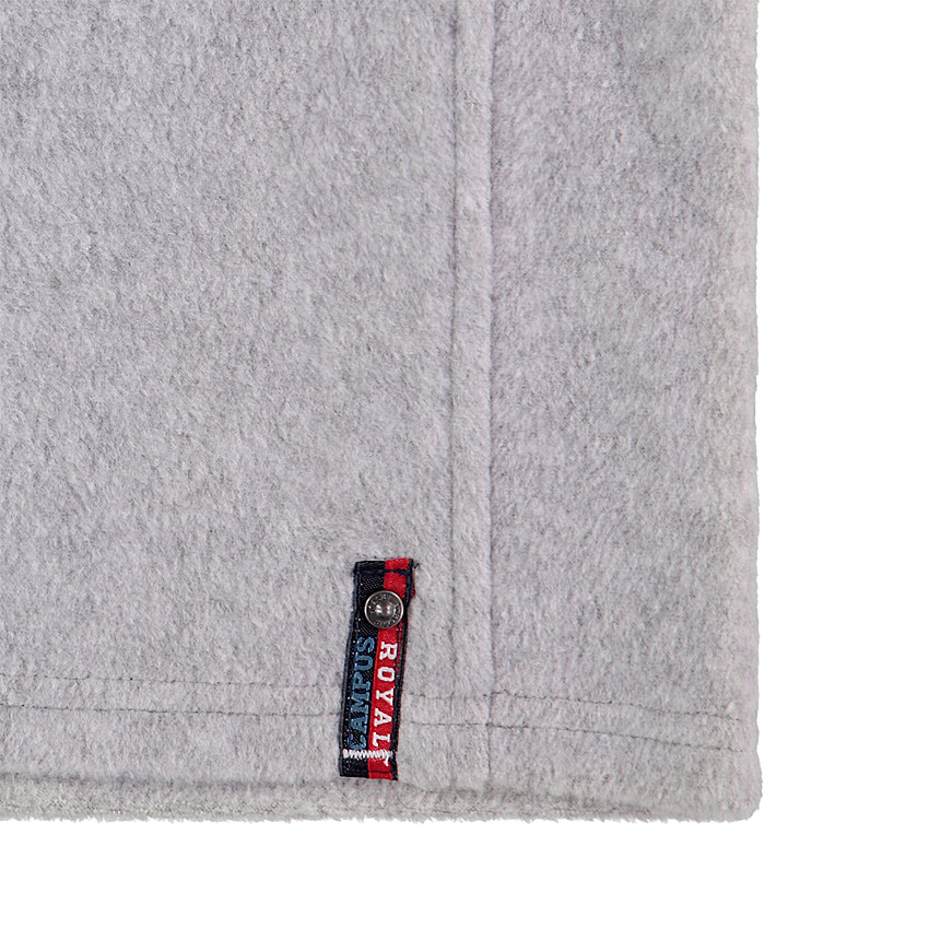 Sweat en polaire avec ouverture zippée sur le devant 