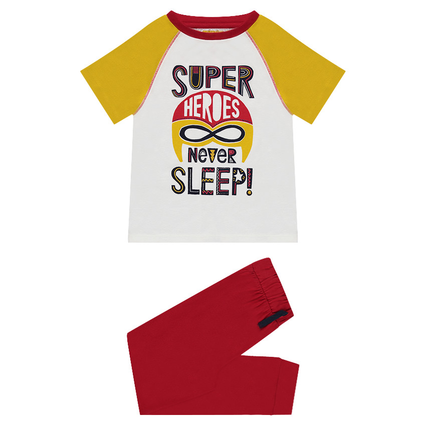 Pyjama en jersey avec print super-héros 