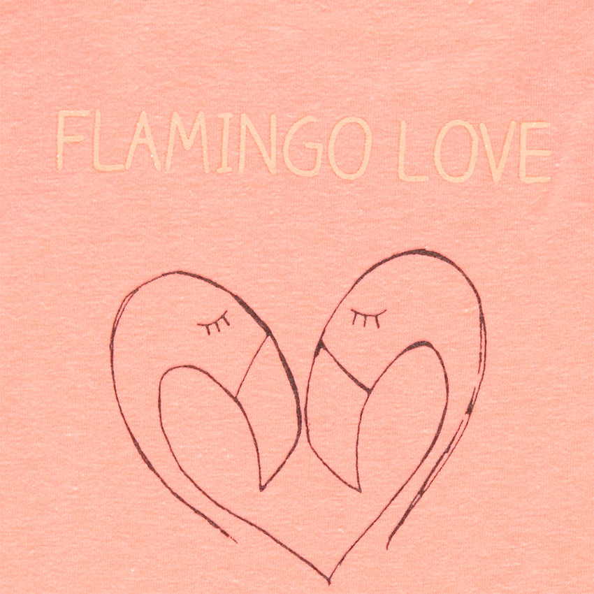 Ensemble débardeur en jersey et jupe print flamants roses 