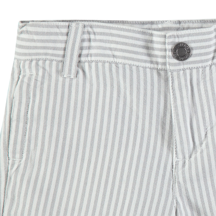 Bermuda à rayures verticales en coton 