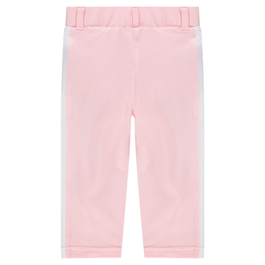 Effen kniebroek met contrasterende banden en geborduurd ©Smiley-motief 