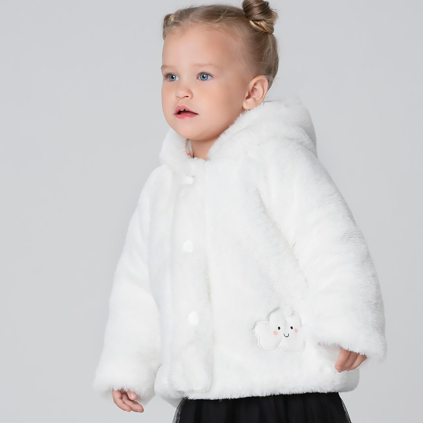 Veste en sherpa à capuche avec doublure en jersey imprimée 