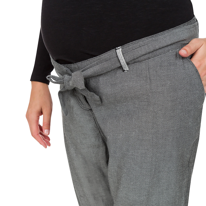 Pantalon chino de grossesse à poches et ceinture amovible 