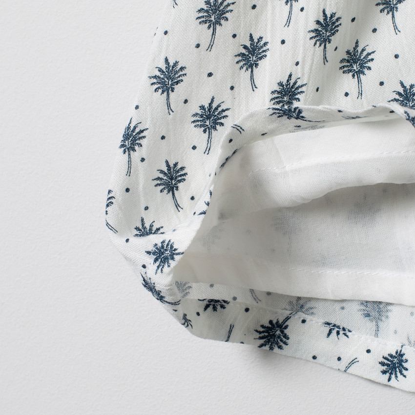 Robeà bretelles à imprimé égétal all-over 