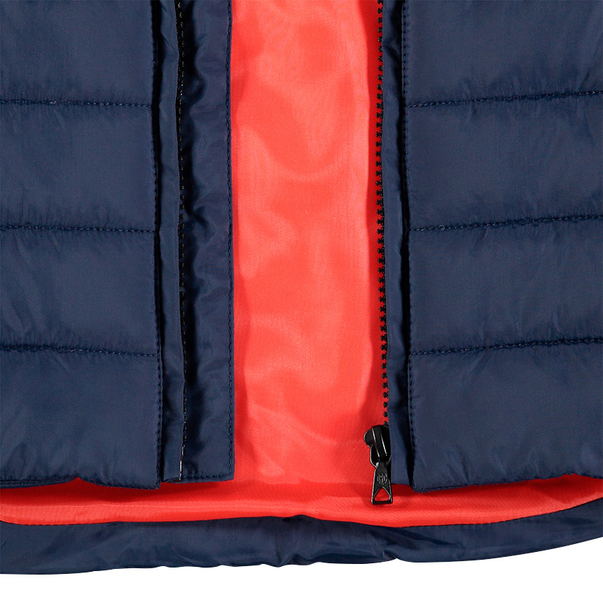 Doudoune sans manches avec inscription printée et 2 poches zippées 