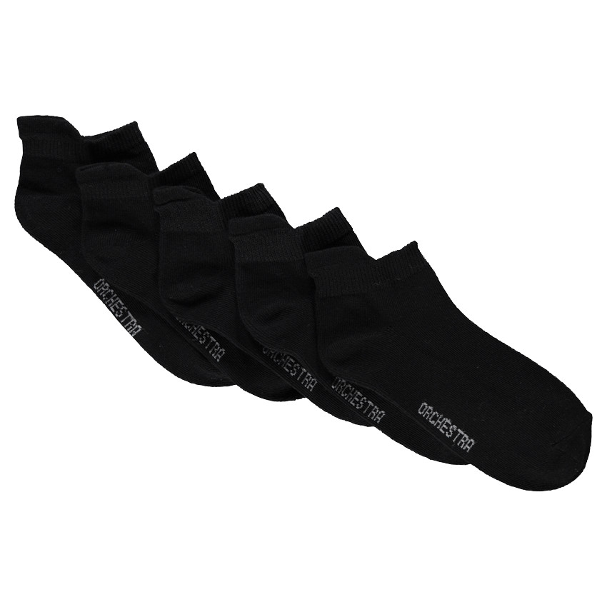 Lot de 5 paires de chaussettes courtes unies 