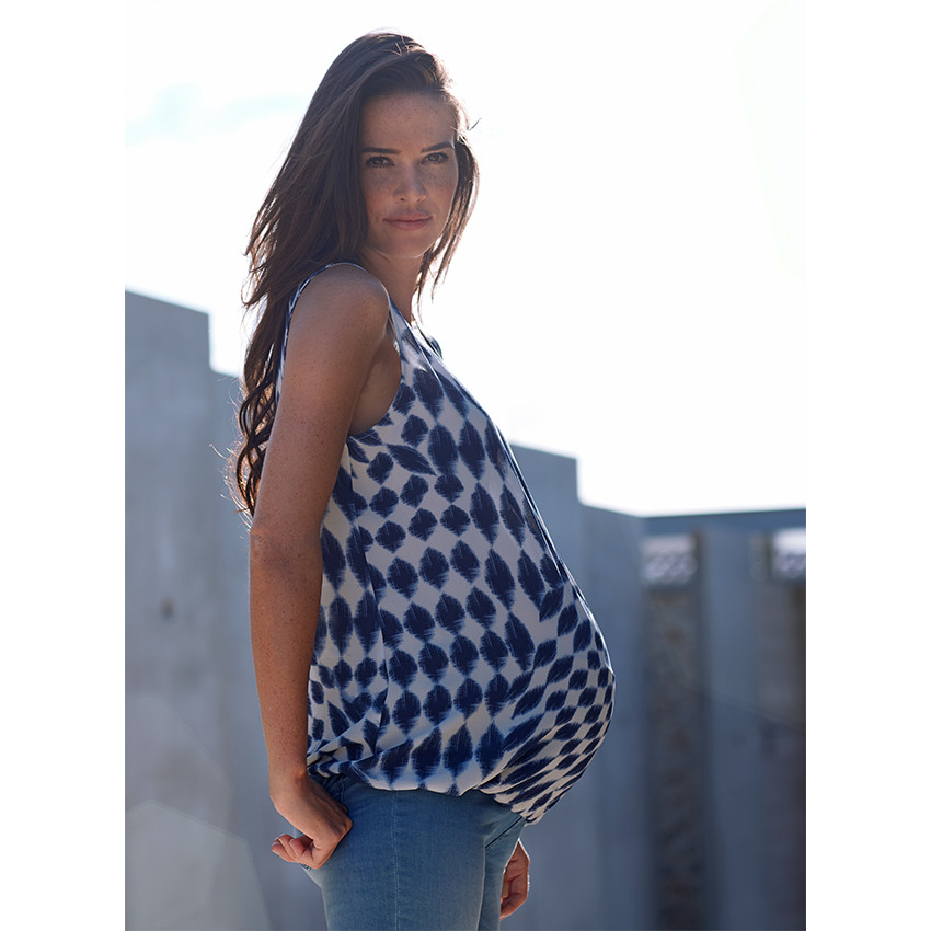 Top de grossesse imprimé all-over 