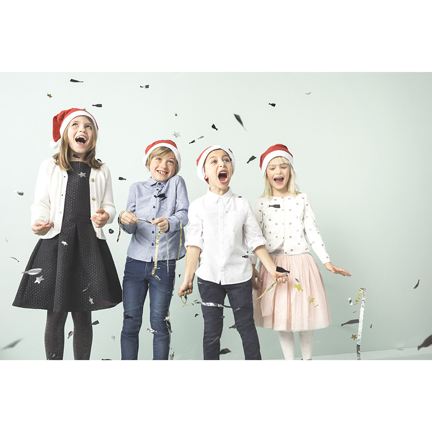 Gilet en tricot avec coeurs brillants en jacquard 