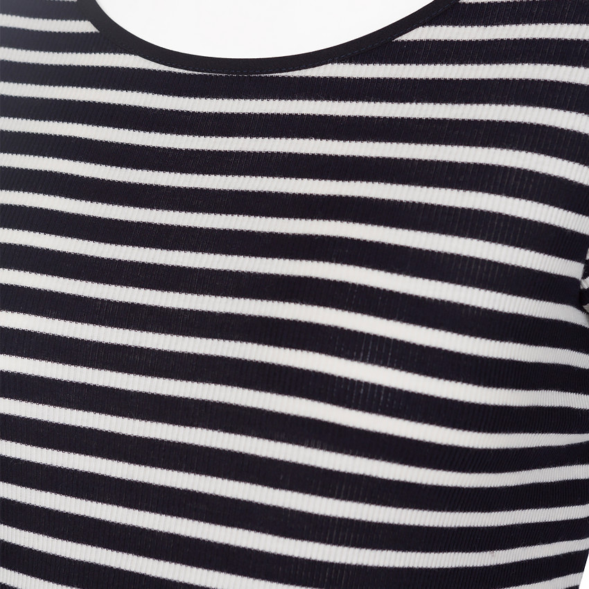 Tunique de grossesse manches longues rayée 