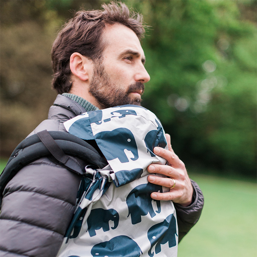 Protection de pluie pour porte-bébé - Eléphant 