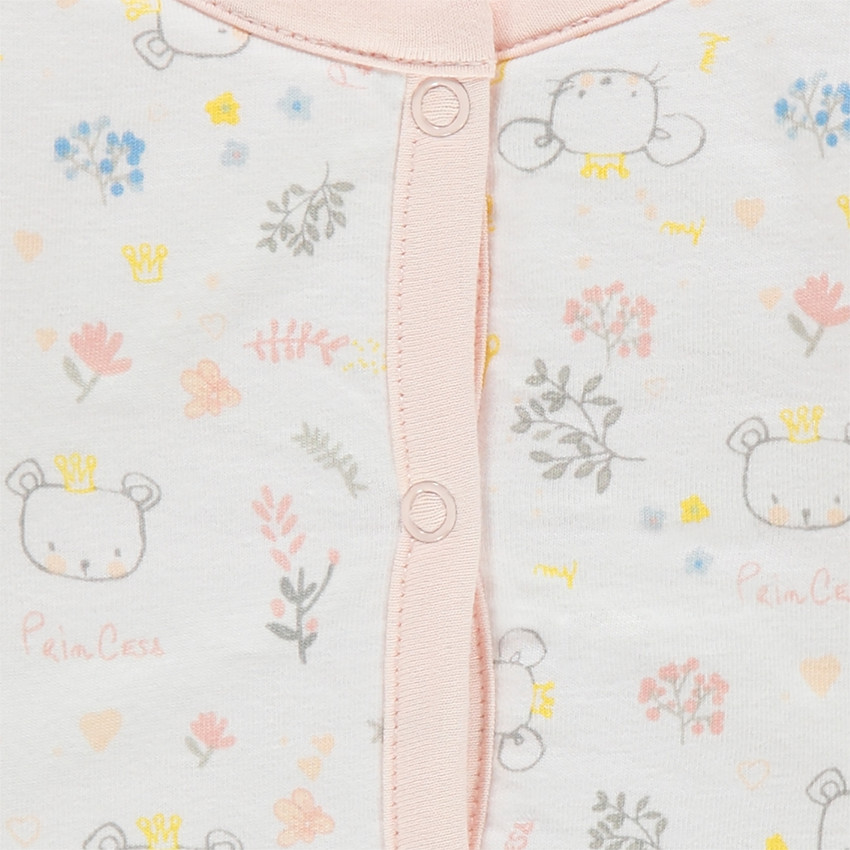 Gilet pressionné réversible imprimé/uni 