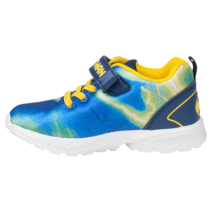 Baskets basses à lacets élastiqués et scratch BATMAN 