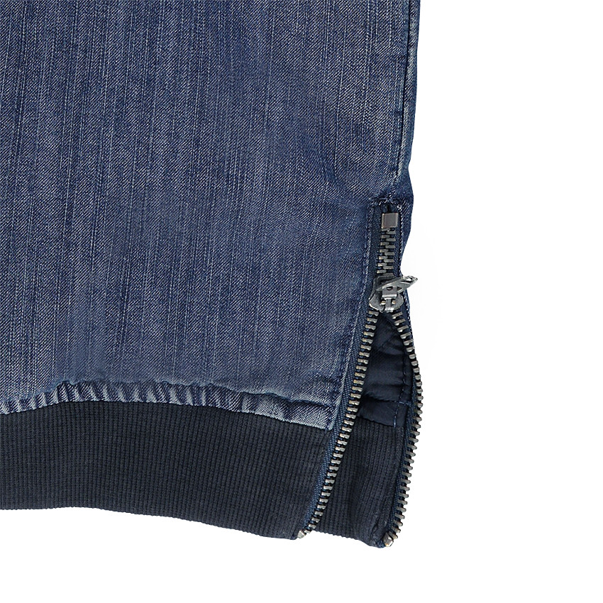 Junior - Blouson effet jeans used avec poche zippée 