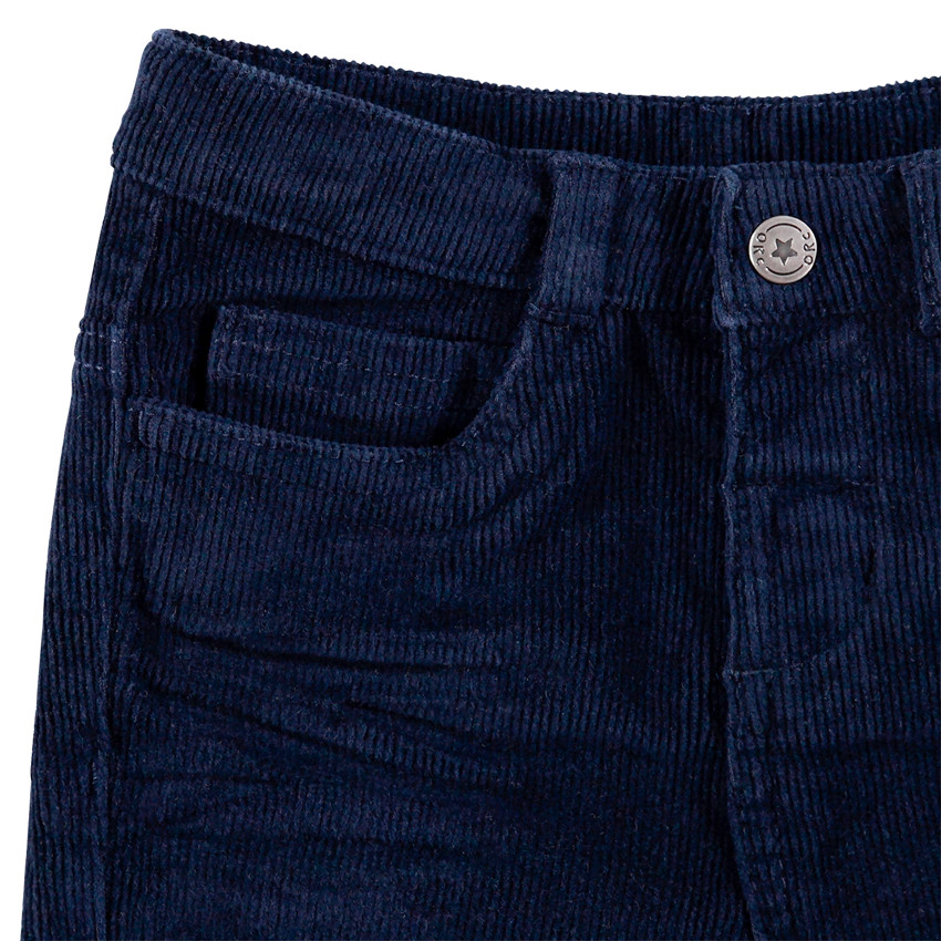 Pantalon en velours milleraies à poches 