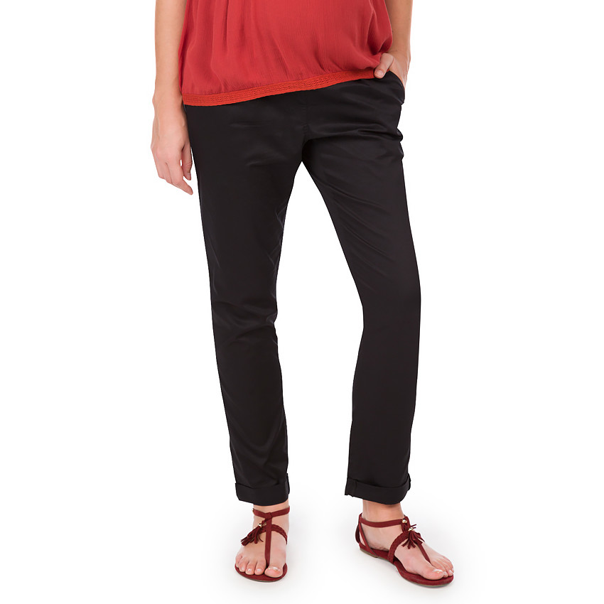 Pantalon de maternité en twill coupe chino 