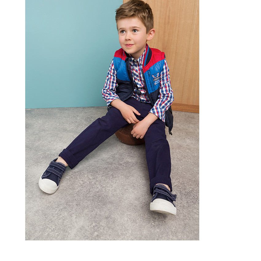 Chemise manches longues à carreaux avec 2 poches 