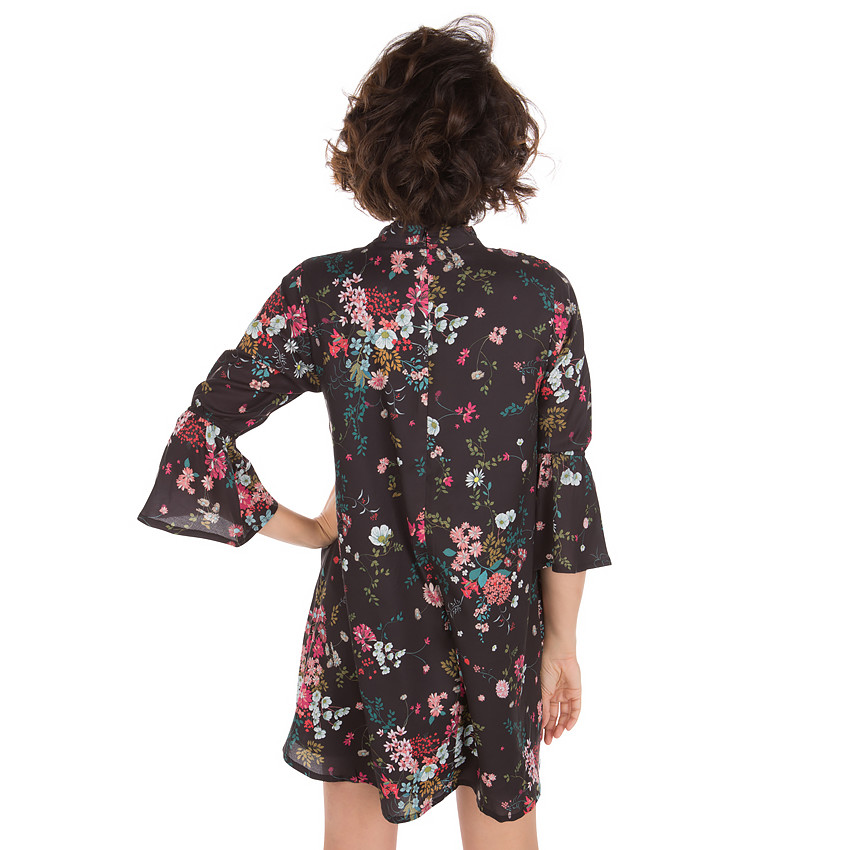 Robe de grossesse ample imprimée fleurs all-over 