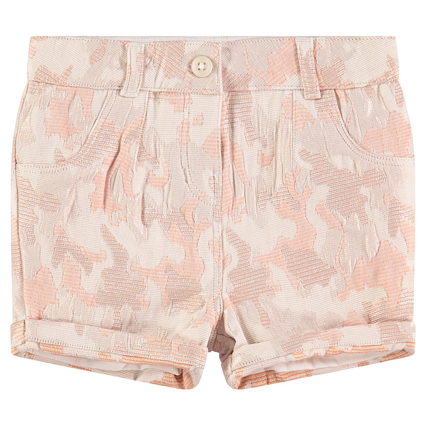 Short en jacquard avec motif esprit camouflage 