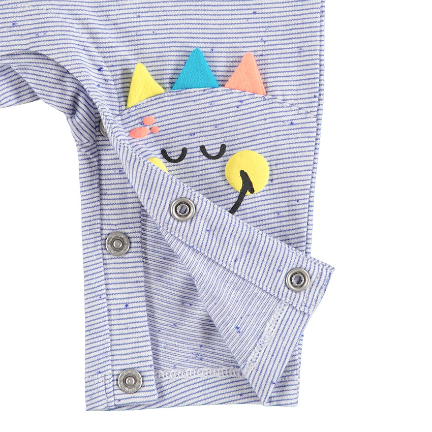 Combinaison rayée all-over avec prints Smiley  