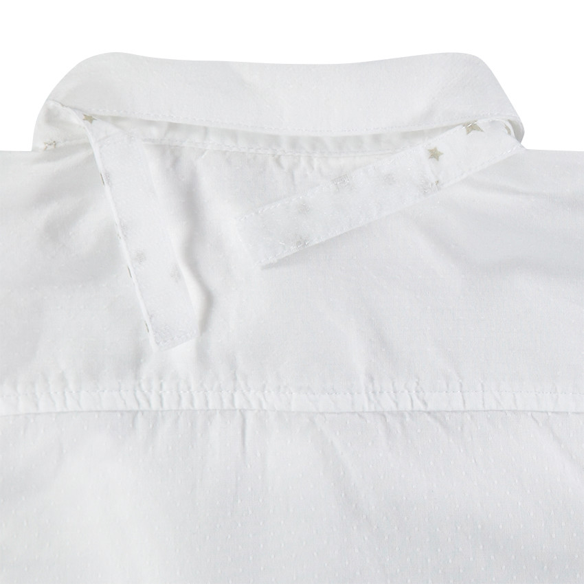 Chemise de cérémonie manches longues avec noeud papillon amovible 