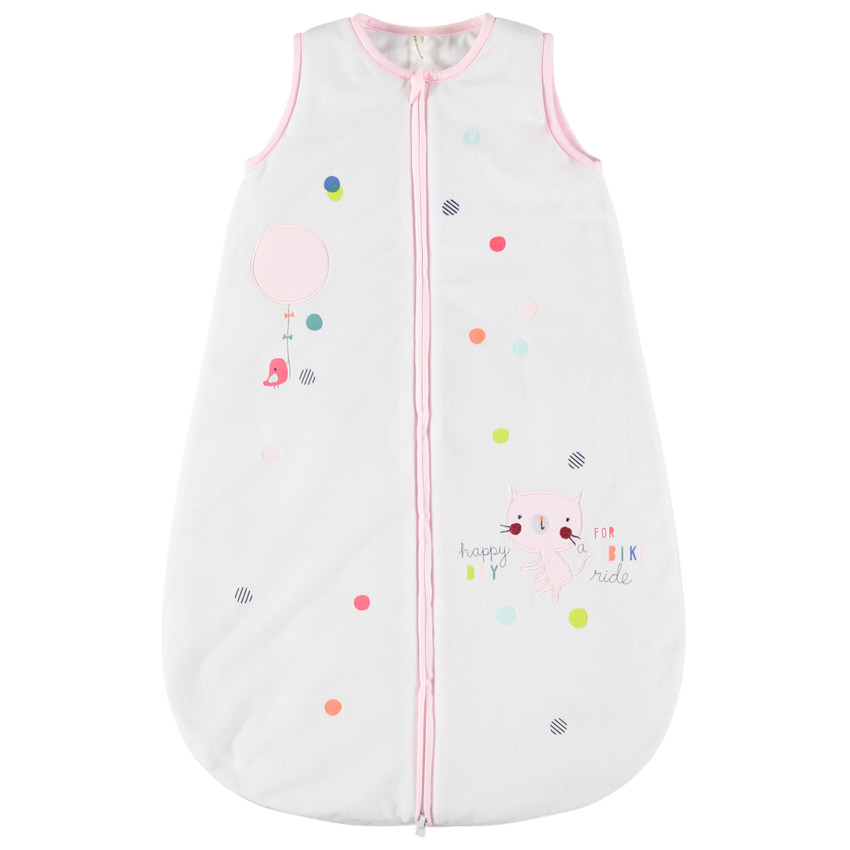 Turbulette sans manches avec broderies colorées 