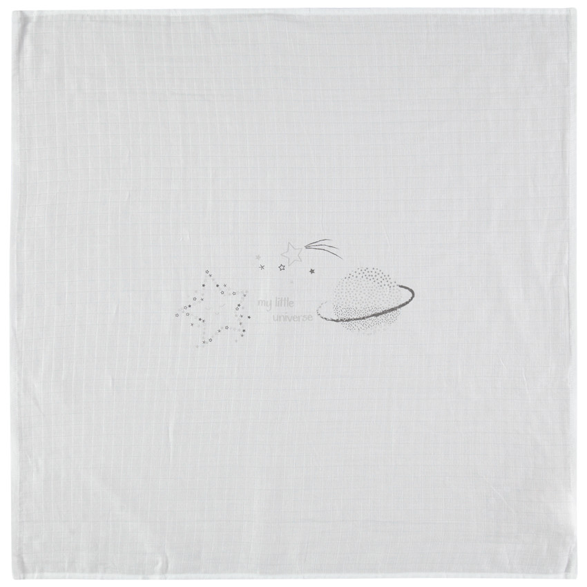 Lot de 3 langes en coton motif étoile 