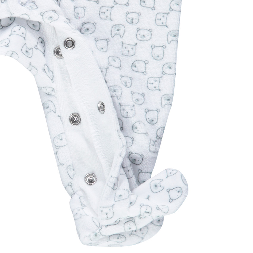 Dors-bien en velours avec imprimé fantaisie all-over 