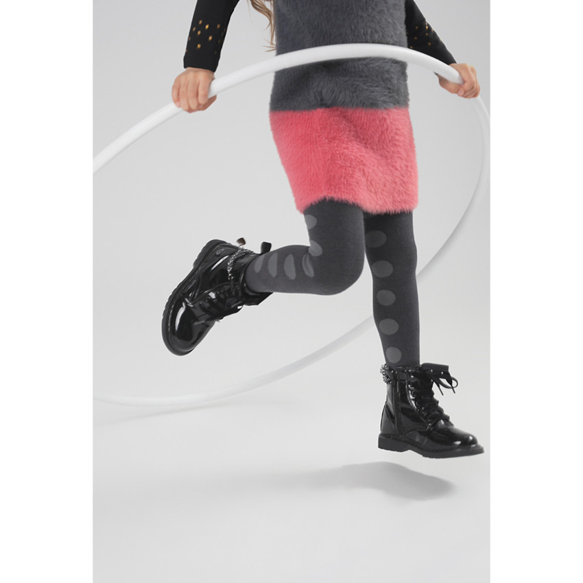 Robe manches courtes bicolore en tricot poil 