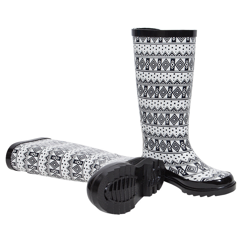 Bottes de pluies imprimées graphique 