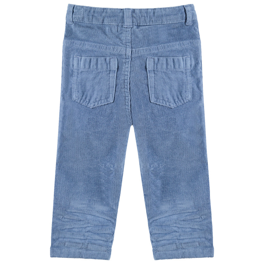 Pantalon en velours milleraies à poches 