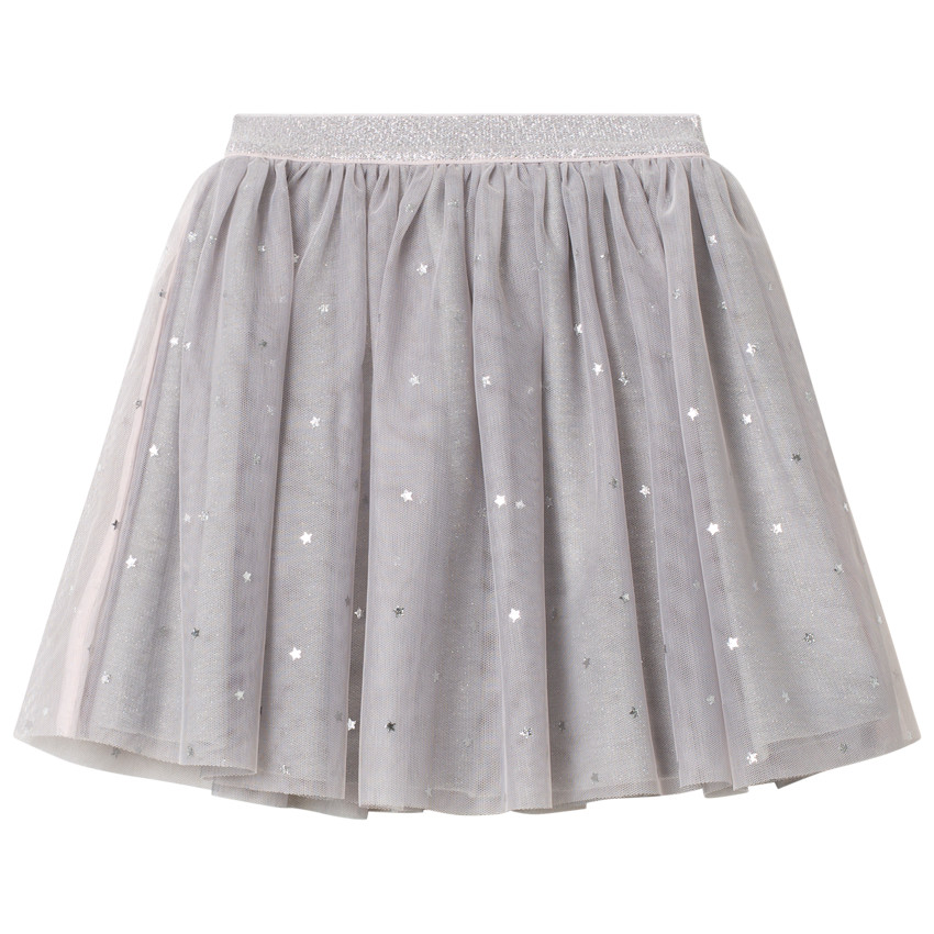 Jupe courte en tulle à étoiles 