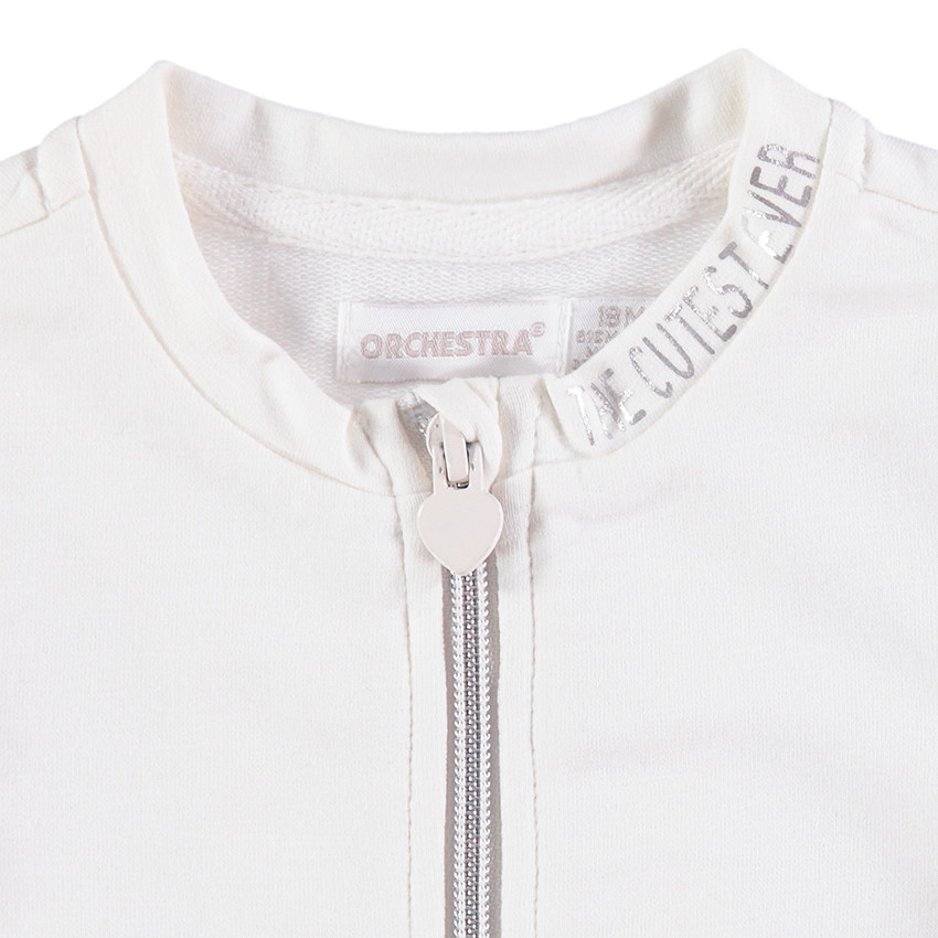 Gilet en molleton avec volants 