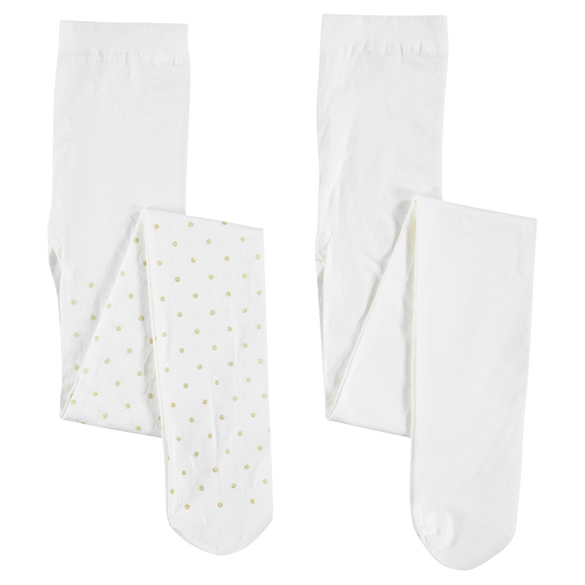 Lot de 2 collants fins unis / imprimés 